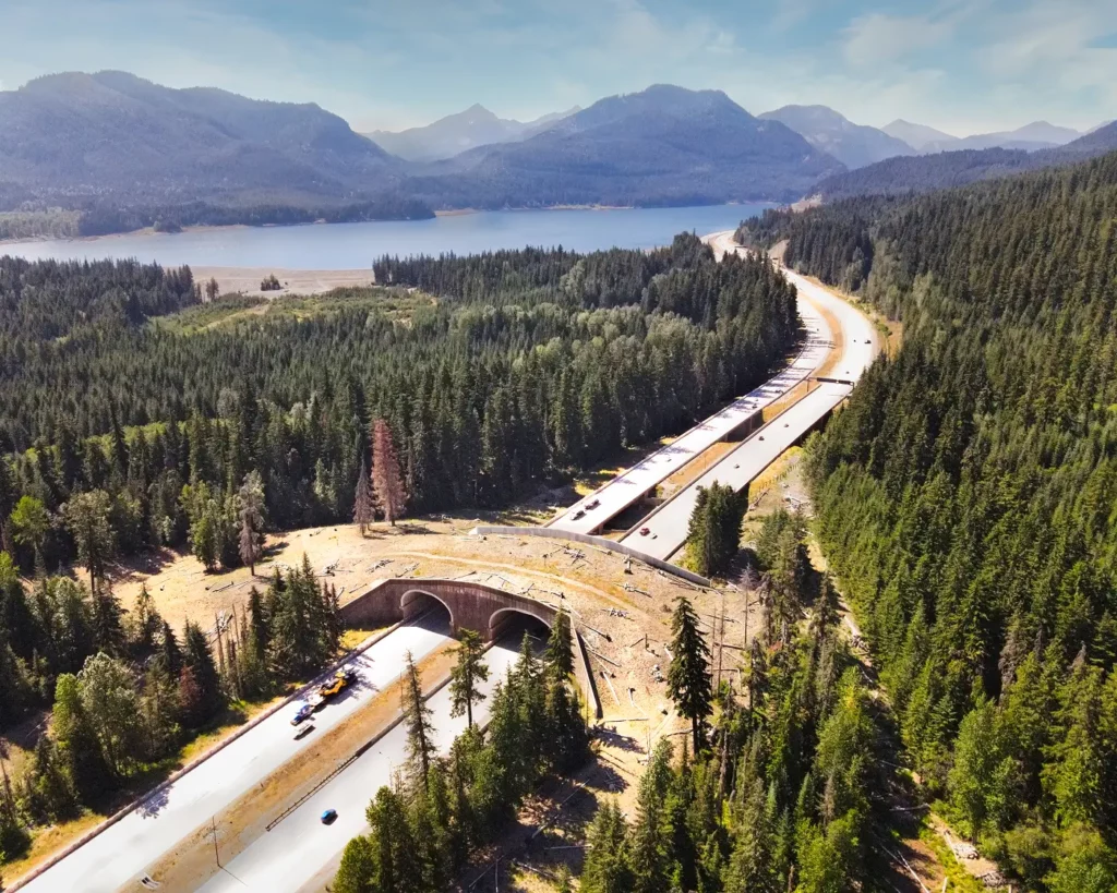 Aerial photo of I 90 overcrossing August 20211 1
